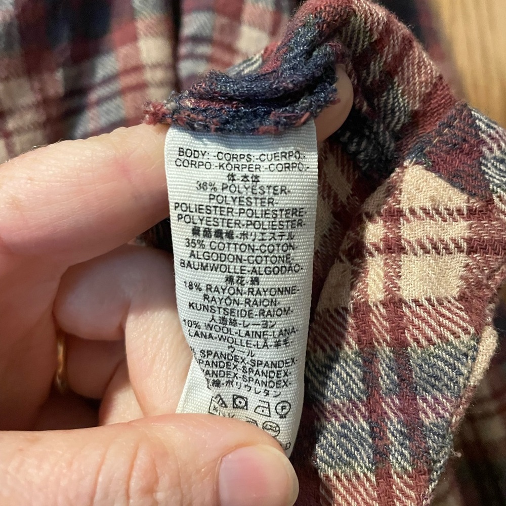 Free People Northern Bound Plaid Blouse - Picture 6 of 7